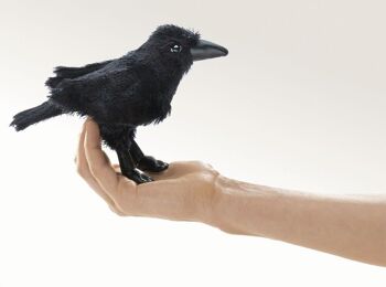 Mini corbeau (VE 3) - une représentation parfaite de l'oiseau emblématique | Marionnette à main 2698 4