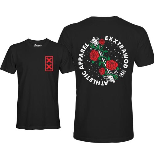 Barbell Rose Unisex T-shirt