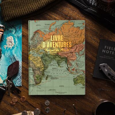 Adventure book around the world