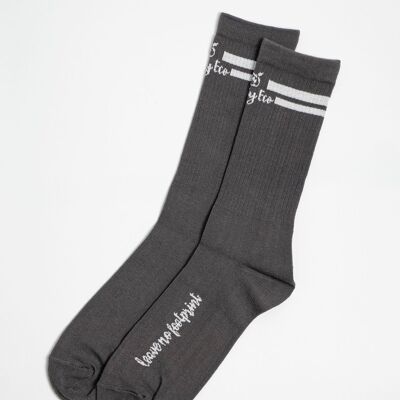 Organic Cotton Socks   - Dark Grey ( -)