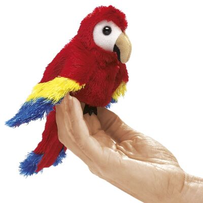 Mini guacamaya roja (VE 3)| Marioneta de mano 2723