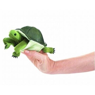 Mini turtle 2732 (VE 3) - Three fingers fit inside to move the head and front legs| Hand puppet