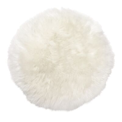 Gently seat cover sheepskin_White