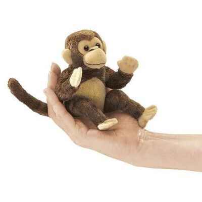 Mini scimmia (3) - perfettamente grande come un palmo e semplicemente adorabile| Burattino a mano 2738