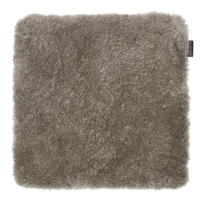 Curly seat cover sheepskin - square_Light Brown