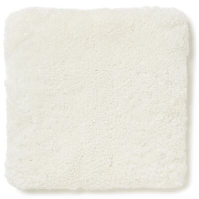 Curly pad sheepskin - square_White