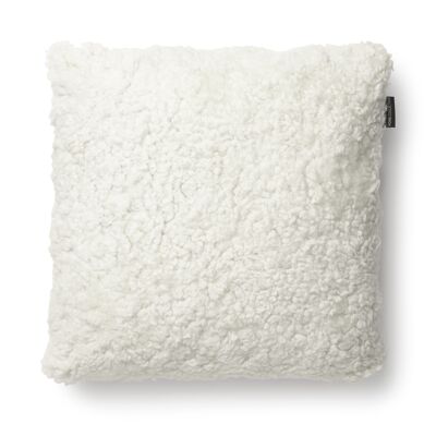 Curly cushion cover sheepskin_White