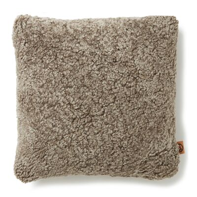 Curly cushion cover sheepskin_Light Brown