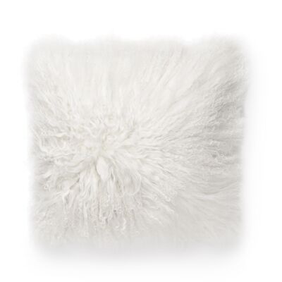 Shansi cushion cover sheepskin_White