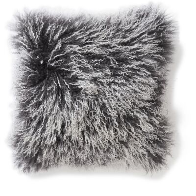 Shansi cushion cover sheepskin_Grey Snowtop