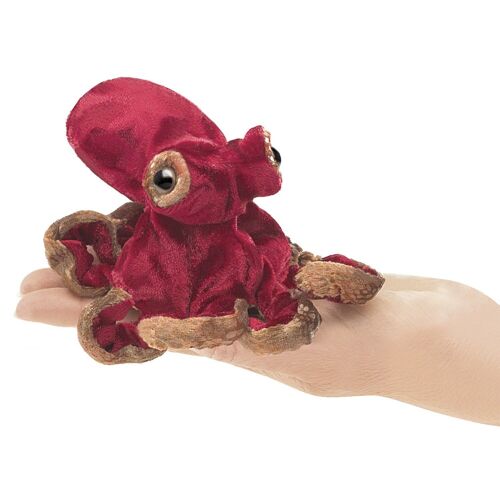 MINI RED OCTOPUS (VE 3) / Mini Oktopus| Handpuppe 2767