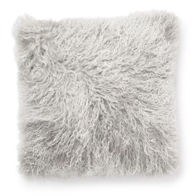 Shansi cushion cover sheepskin_Lightgrey Snowtop