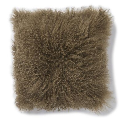 Shansi cushion cover sheepskin_Brown