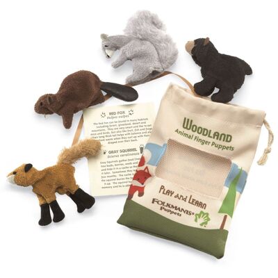 ENSEMBLE ANIMAL DES BOIS / ensemble de jeu – animaux de la forêt| Marionnette 2769