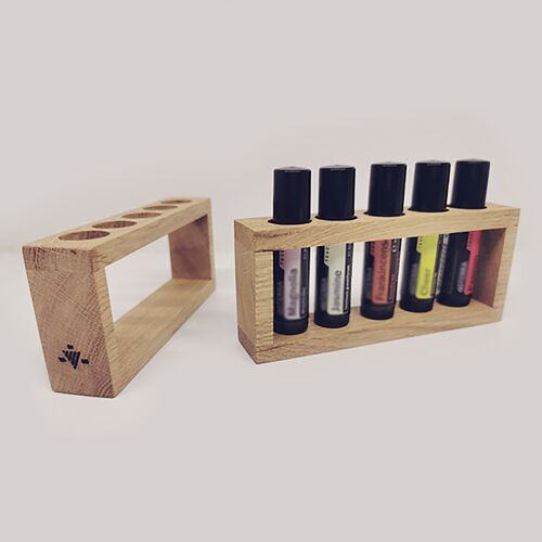 Wooden stands for essential oils