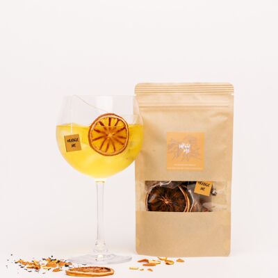 Pack of 6 cocktails to infuse, smoked oranges, black tea