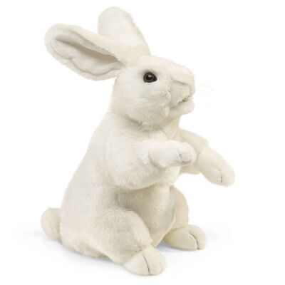 Conejo blanco de pie 2868