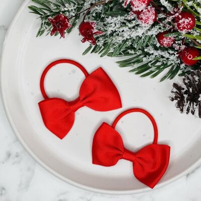 Christmas - Bow Bobbles Red