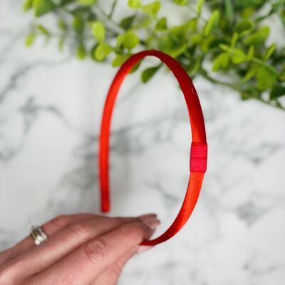 Tartan - Red Looped Headband