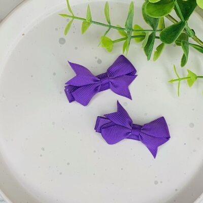 Baby Piggies -  Ribbon Bows Purple