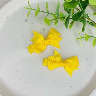 Baby Piggies -  Ribbon Bows Sunflower Yellow