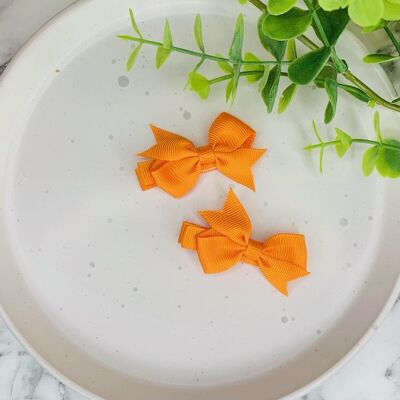 Baby Piggies -  Ribbon Bows Orange