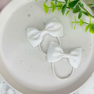 Bobbles - Ribbon Bow White