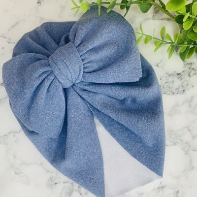 Baby - Bow Hair Turban Blue