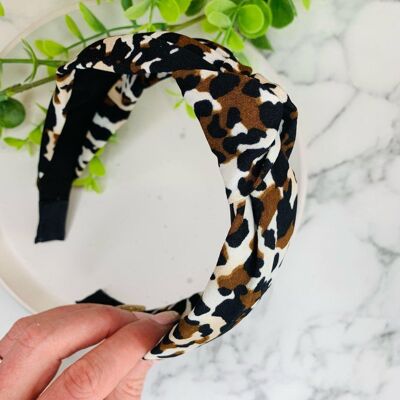 Safari - Leopard Knotted Headband