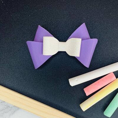 School - 3.5" Cherub Sweetie Bow Lilac