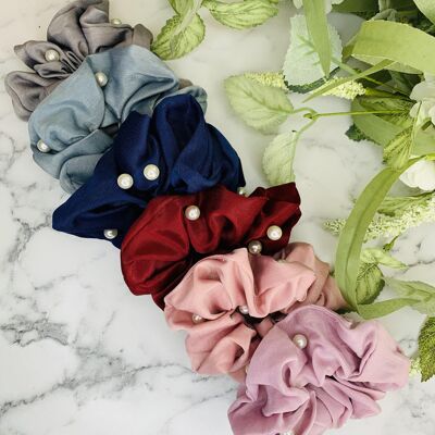 Pearl - Scrunchie (6 Colour Options) - Lilac