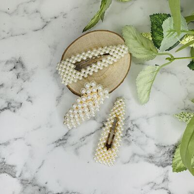 Pearl - Barrettes (3 Pack)