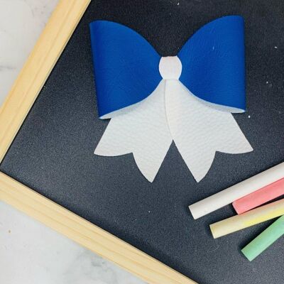 School - Statement Bow Royal Blue - Plain