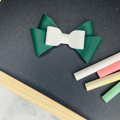 School - 3.5" Cherub Sweetie Bow Green