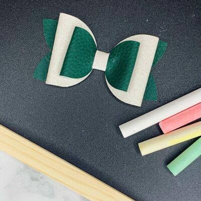 School - 3.5" Beauty Bow Green