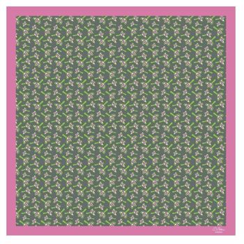 Grand foulard - Design Lys roses 2