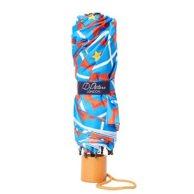 Windproof Umbrella in Blue Coco Folding Umbrella