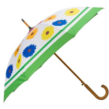 Grand parapluie au design multi-fleurs - coupe-vent 2
