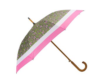 Grand Parapluie Design Lys Rose - Coupe-Vent 1