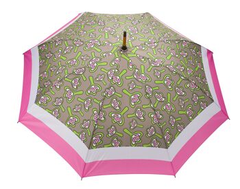 Grand Parapluie Design Lys Rose - Coupe-Vent 2