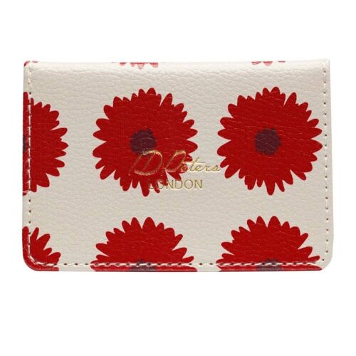 Travel Card Holder in Pink Bloom