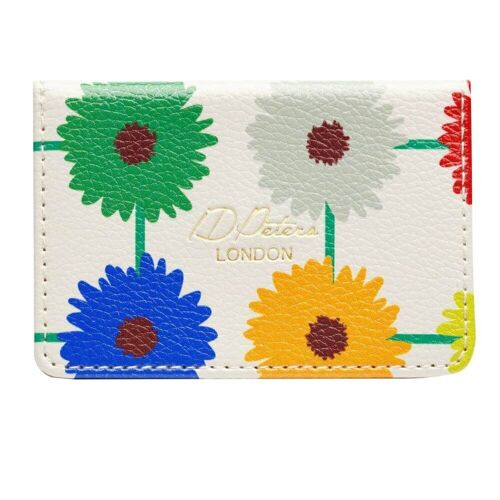 Travel Card Holder in Multi Bloom Light