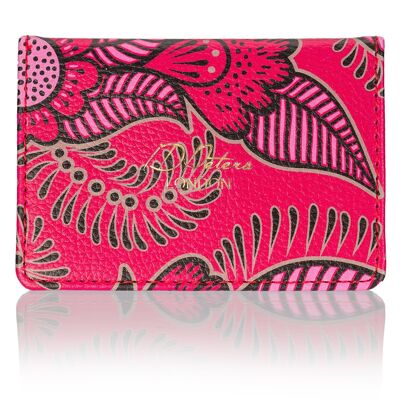 Travel Card Holder in Pink Henna