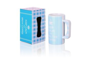 Mug XXL en porcelaine -550ml - Keep Calm And Smell Coffee 1