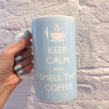 Mug XXL en porcelaine -550ml - Keep Calm And Smell Coffee 3