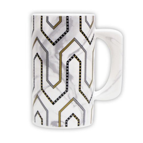 Porcelain XXL Mug -550ml - Art Deco Arches