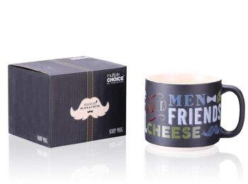 Noir&Crème,
 Men & Friends, tasse émaillée 1