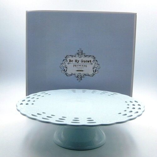 Be my guest, cake stand
 Blue color porcelain