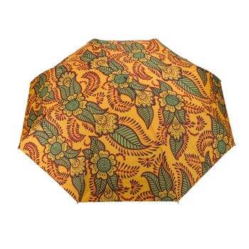 Parapluie coupe-vent en henné orange - pliable 4