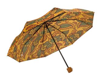 Parapluie coupe-vent en henné orange - pliable 7